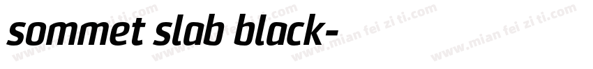 sommet slab black字体转换